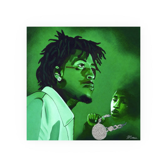 NBA YoungBoy Painting Poster – 16 x 16 Satin Poster