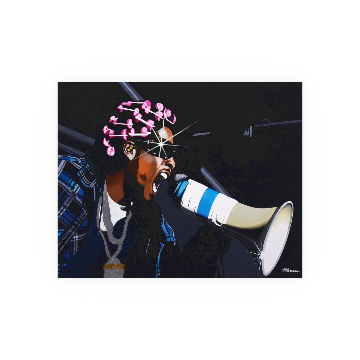 A$AP Rocky Painting Poster – 20 x 16 Satin Poster