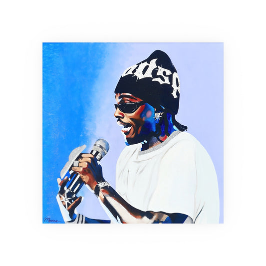 Gunna Painting Poster – 16 × 16 Satin Poster