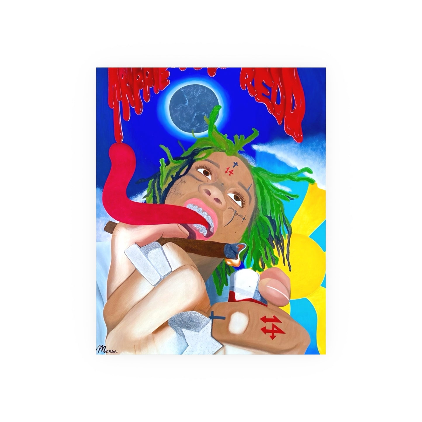 Trippie Redd Painting Poster – 16 x 20 Satin Poster