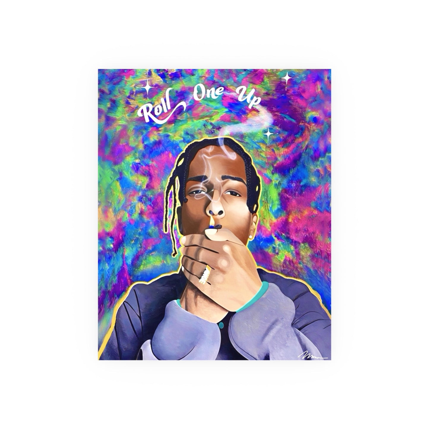 A$AP Rocky Painting Poster – 16 x 20 Satin Poster