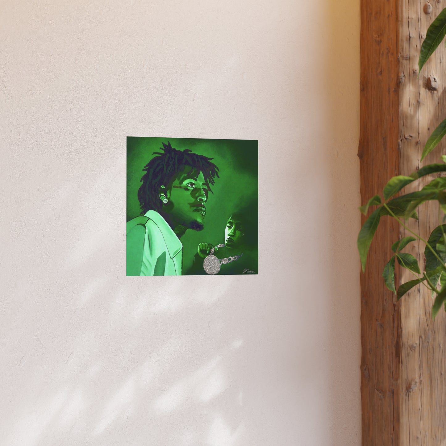NBA YoungBoy Painting Poster – 16 x 16 Satin Poster