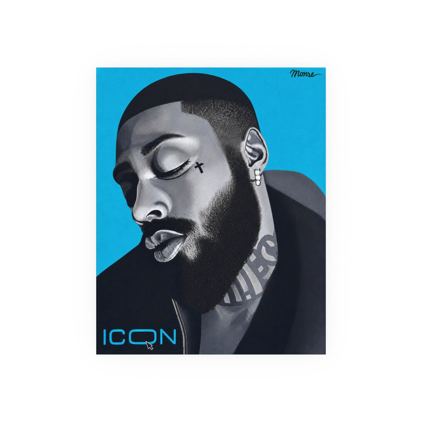 Brent Faiyaz Painting Poster – 16 x 20 Satin Poster