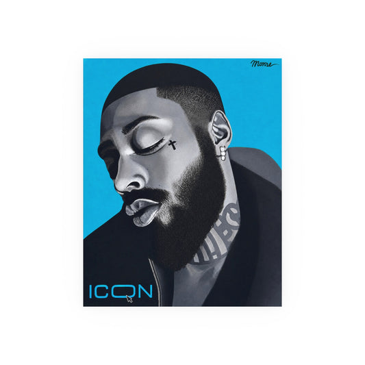 Brent Faiyaz Painting Poster – 16 x 20 Satin Poster