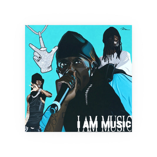 Playboi Cartii Painting Poster – 16 x 16 Satin Poster