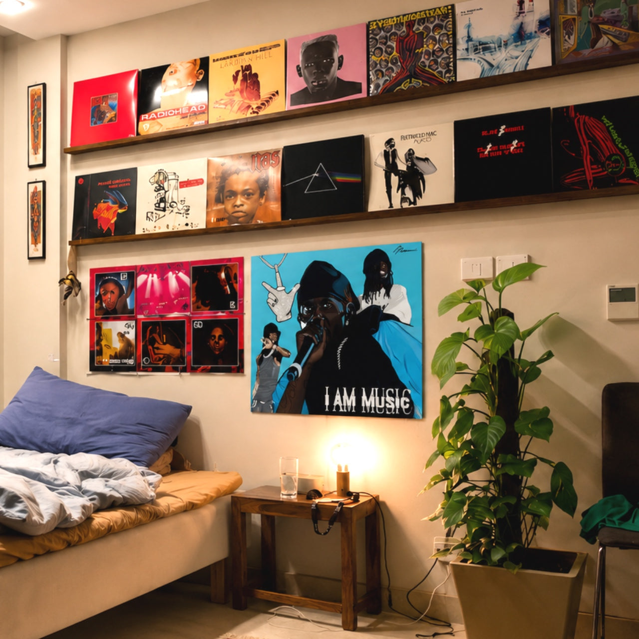 Playboi Cartii Painting Poster – 16 x 16 Satin Poster