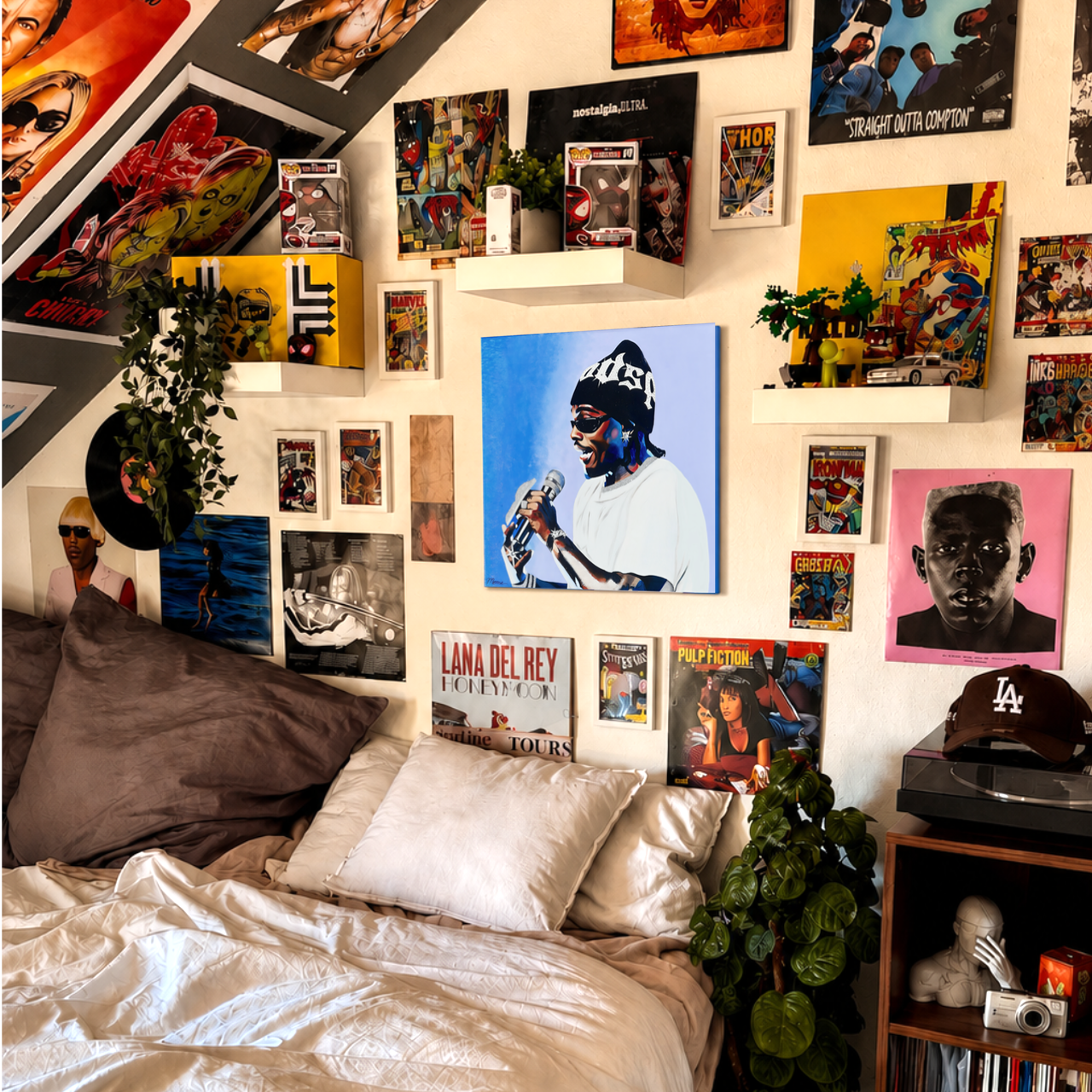 Gunna Painting Poster – 16 × 16 Satin Poster