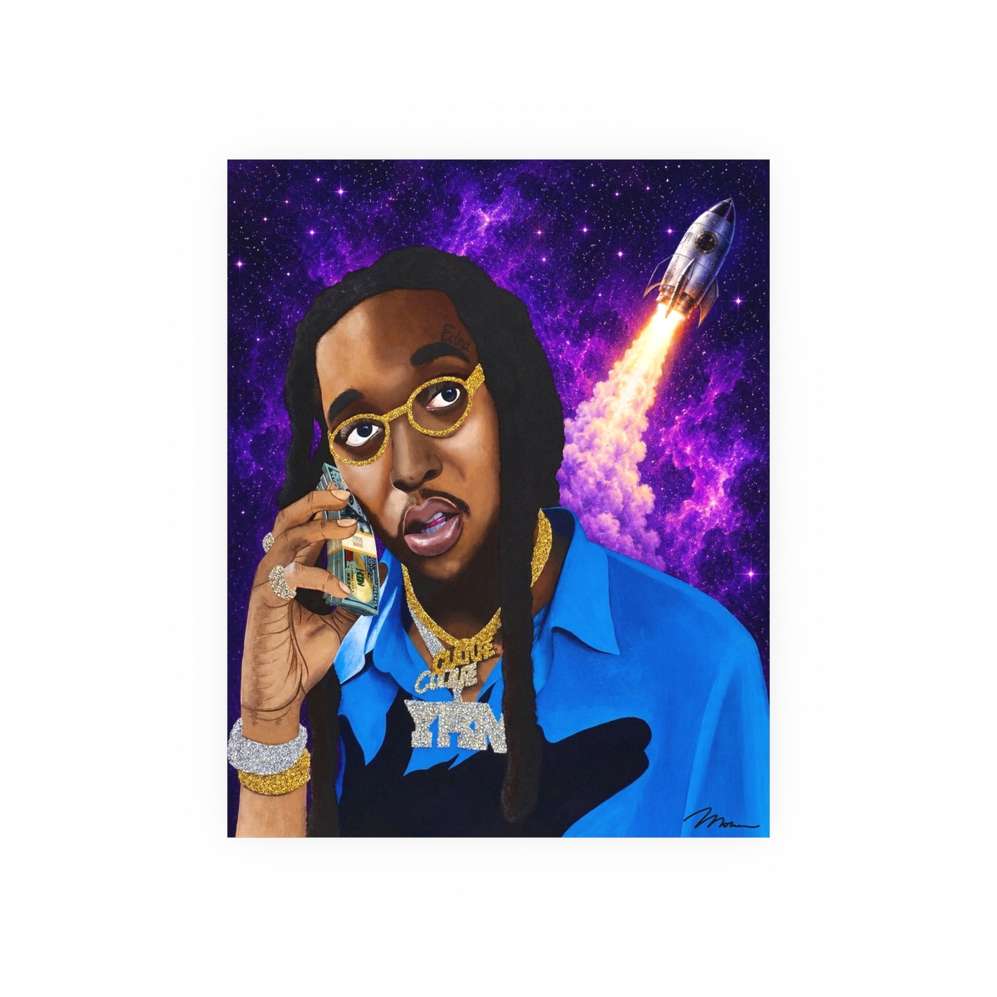 Takeoff Painting Poster – 16 x 20 Satin Poster